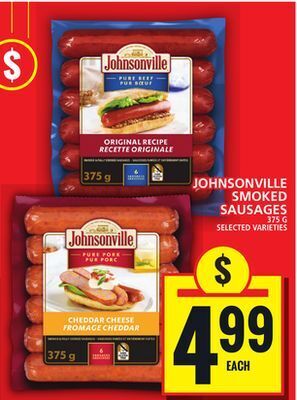 Food Basics Johnsonville smoked sausages offer
