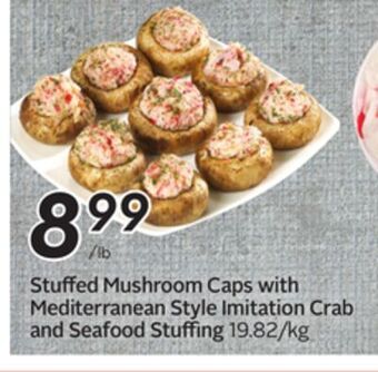 Sobeys Stuffed mushroom caps with mediterranean style offer