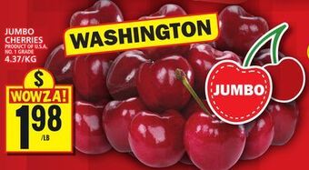 Food Basics Jumbo cherries offer