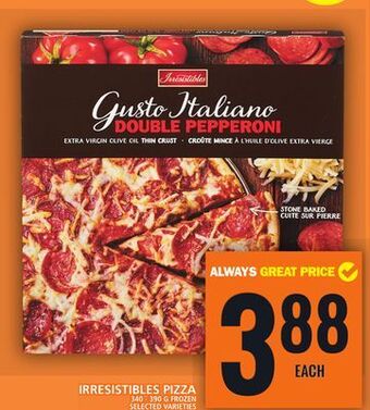 Food Basics Irresistibles pizza offer