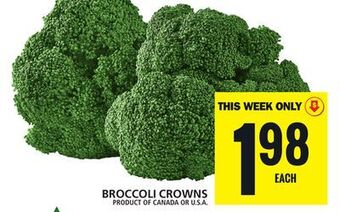 Food Basics Broccoli crowns offer