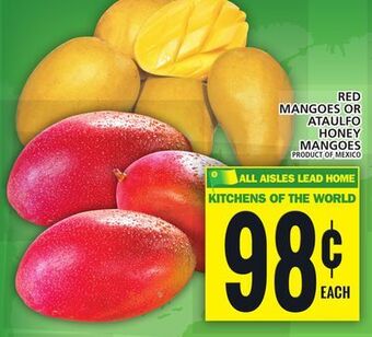Food Basics Red mangoes or ataulfo honey mangoes offer