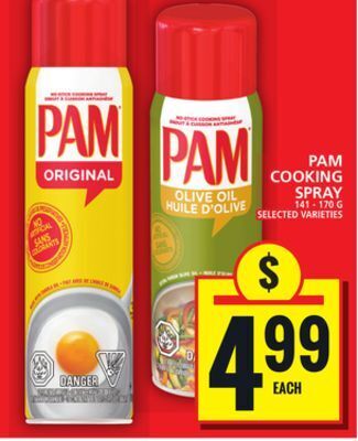 Food Basics Pam cooking spray offer