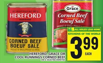Food Basics Hereford, grace or cool runnings corned beef offer