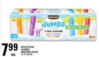 Food Basics Selection jumbo freezer pops offer