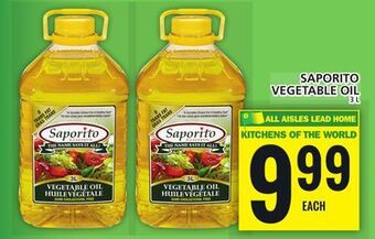 Food Basics Saporito vegetable oil offer