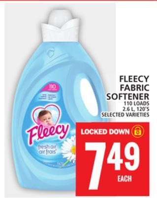 Food Basics Fleecy fabric softener offer