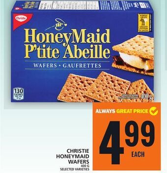 Food Basics Christie honeymaid wafers offer