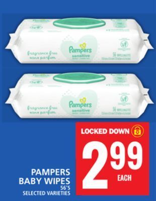 Food Basics Pampers baby wipes offer