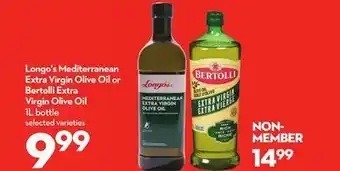 Longo's Longo's mediterranean extra virgin olive oil or bertolli extra virgin olive oil offer