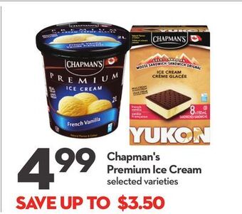 Longo's Chapman's premium ice cream offer
