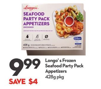 Longo's Longo's frozen seafood party pack appetizers offer