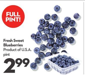 Longo's Fresh sweet blueberries offer