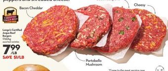 Longo's Longo's certified angus beef burgers offer