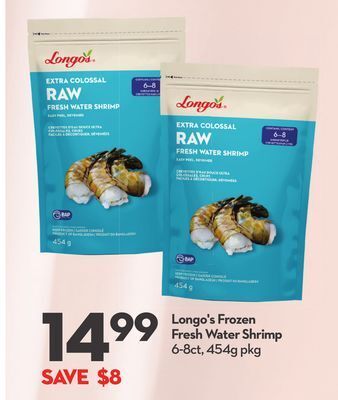 Longo's Longo's frozen fresh water shrimp offer