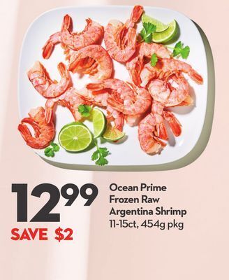 Longo's Ocean prime frozen raw argentina shrimp offer