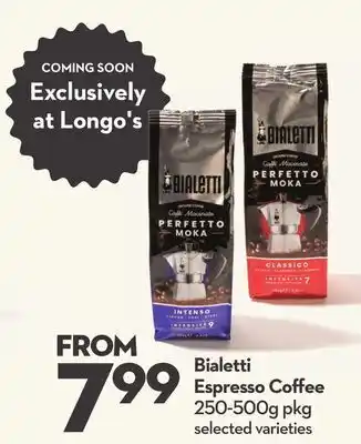 Longo's Bialetti espresso coffee offer