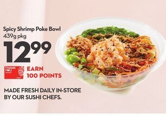 Longo's Spicy shrimp poke bowl offer