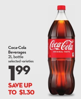Longo's Coca-cola beverages offer