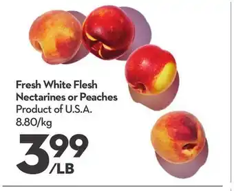 Longo's Fresh white flesh nectarines or peaches offer