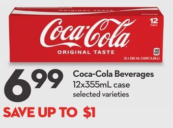 Longo's Coca-cola beverages offer