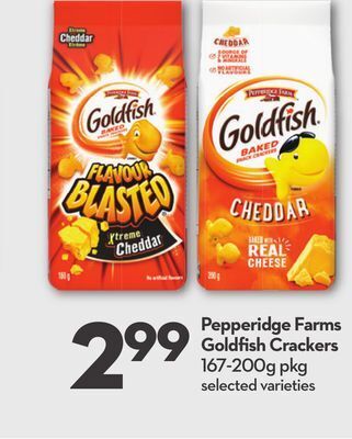 Longo's Pepperidge farms goldfi sh crackers offer