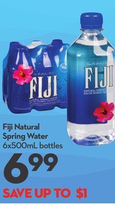 Longo's Fiji natural spring water offer