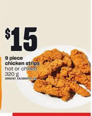 Loblaws 9 piece chicken strips, 320 g offer