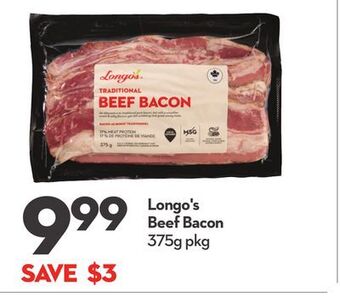Longo's Longo's beef bacon offer