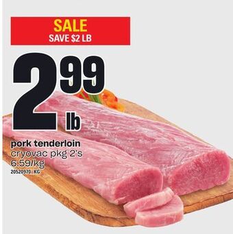 Loblaws Pork tenderloin, pkg 2's offer