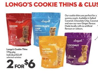 Longo's Longo's cookie thins offer