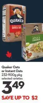Longo's Quaker oats or instant oats offer
