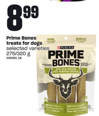 Loblaws Prime bones treats for dogs, 275/320 g offer