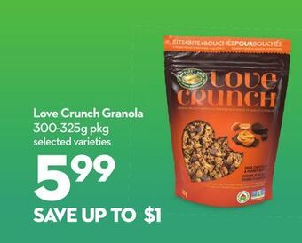 Longo's Love crunch granola offer