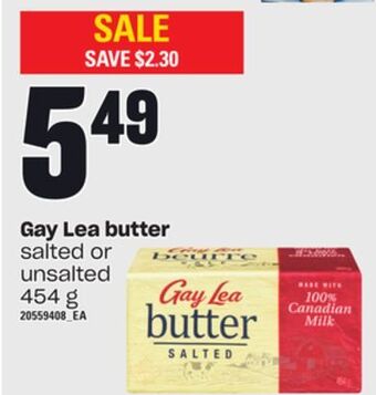 Loblaws Gay lea butter, 454 g offer