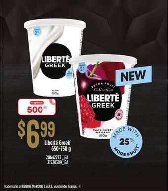 Loblaws Liberté greek®, 650-750 g offer