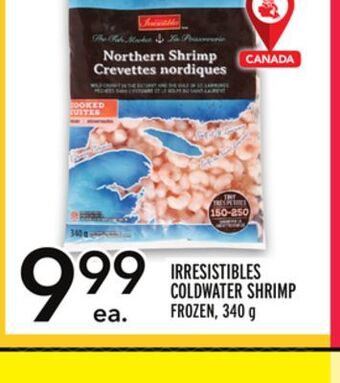 Metro Irresistibles coldwater shrimp offer