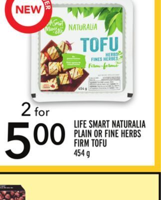 Metro Life smart naturalia plain or fine herbs firm tofu offer