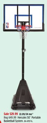 Canadian Tire Spalding hercules 50˝ portable basketball system offer