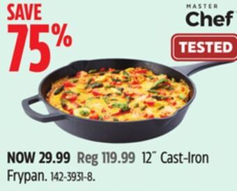 Canadian Tire Master chef 12 cast-iron frypan offer