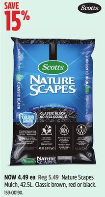 Canadian Tire Scotts nature scapes mulch, 42.5l offer