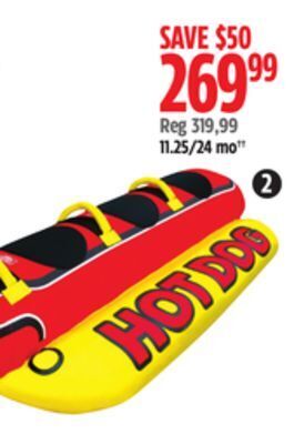Canadian Tire Airhead hot dog towable offer
