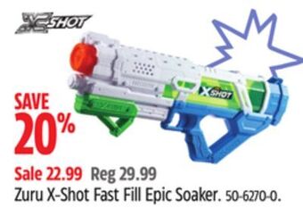 Canadian Tire Zuru x-shot fast fill epic soaker offer