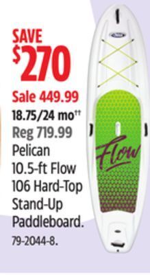 Canadian Tire Pelican 10.5-ft flow 106 hard-top stand-up paddleboard offer