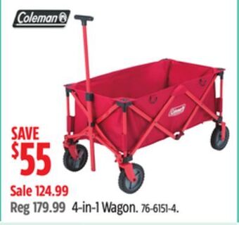 Canadian Tire Coleman 4-in-1 wagon offer