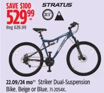 Canadian Tire Stratus striker dual-suspension bike offer