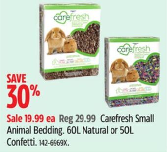 Canadian Tire Carefresh small animal bedding offer