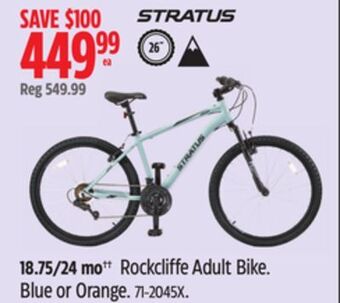 Canadian Tire Stratus rockcliffe adult bike offer