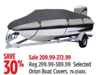 Canadian Tire Selected orion boat covers offer