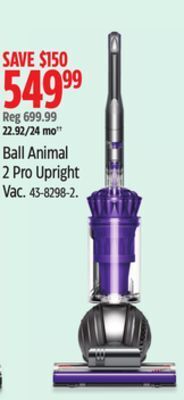 Canadian Tire Dyson ball animal 2 pro upright vac offer